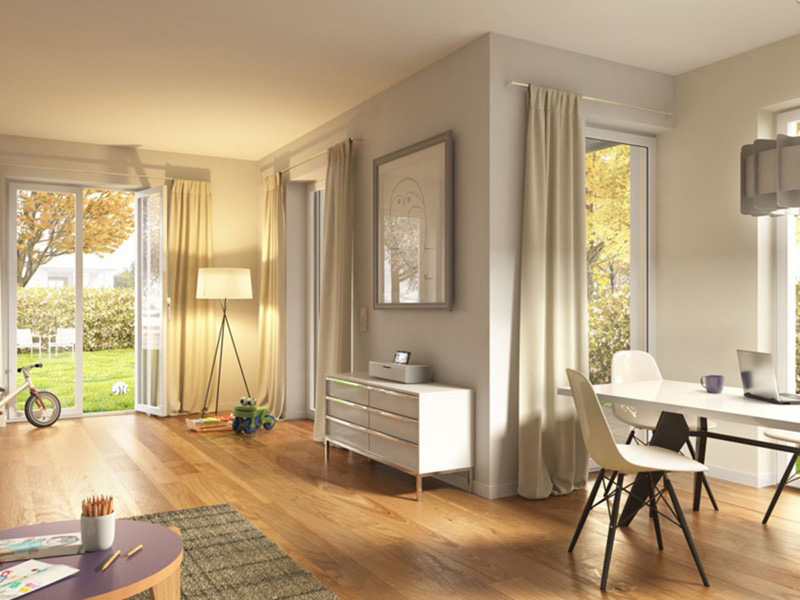 Innenansicht einer Garten-Wohnung