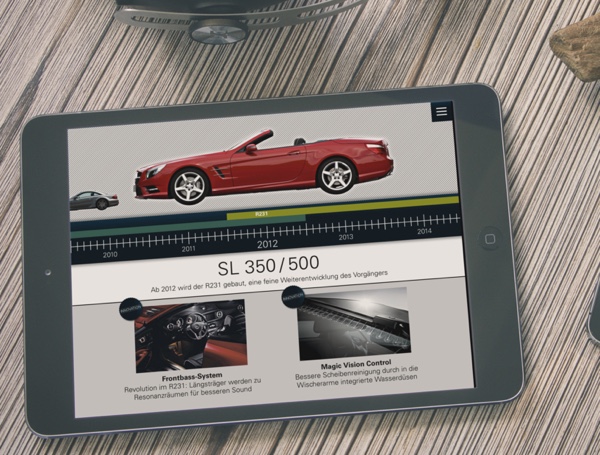 Screenshot of 60 Years Of Mercedes SL / Relevance